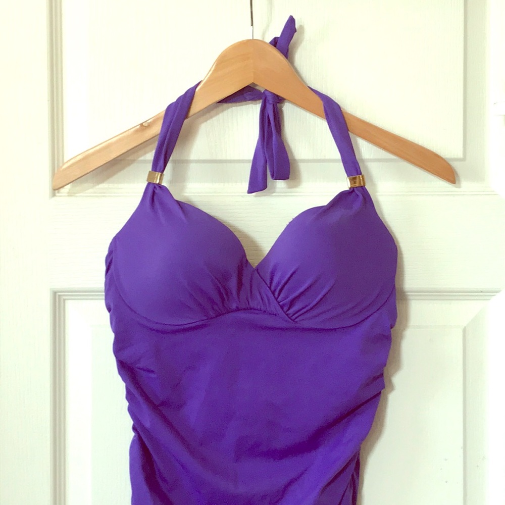 Victoria’s Secret Swim Tankini Top Small Purple